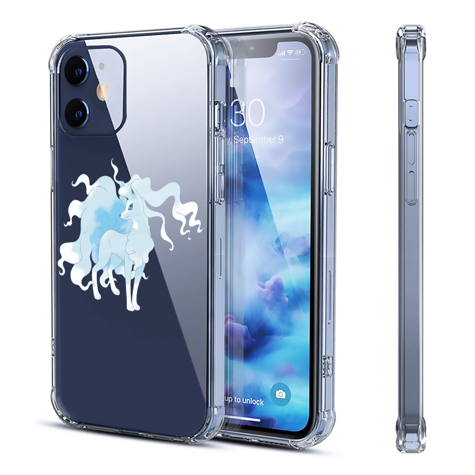 （画像用） ポケットモンスター Pokémon 【iPhone 12シリーズ対応】透明スマホケース（クリアソフトケース）